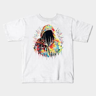 Hacker Game Urbain City Life Mistery Shadow Abstract Kids T-Shirt